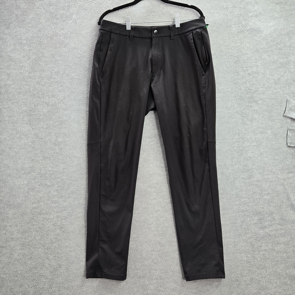 Lululemon Men Pants‎ 32 Black Commission Slim 28" Inseam READ